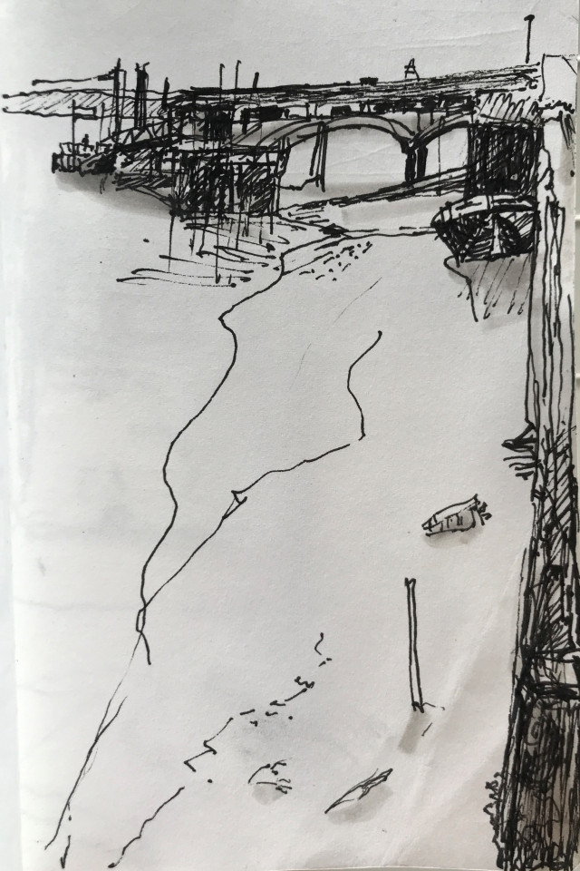 Lower Thames (Sketch by Eleanor Bowen)