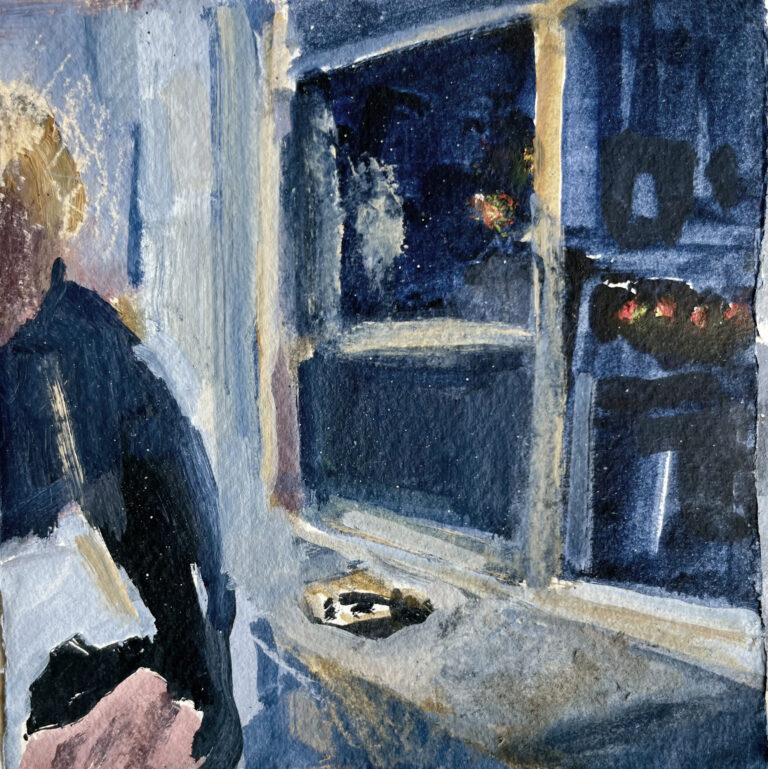 Drawing at night